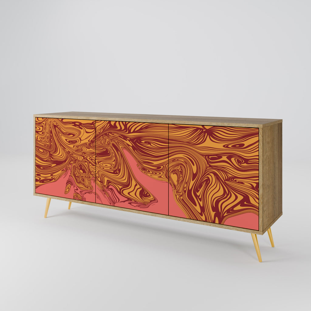 FLOATING THOUGHTS 3-Door Sideboard in Oak Effect