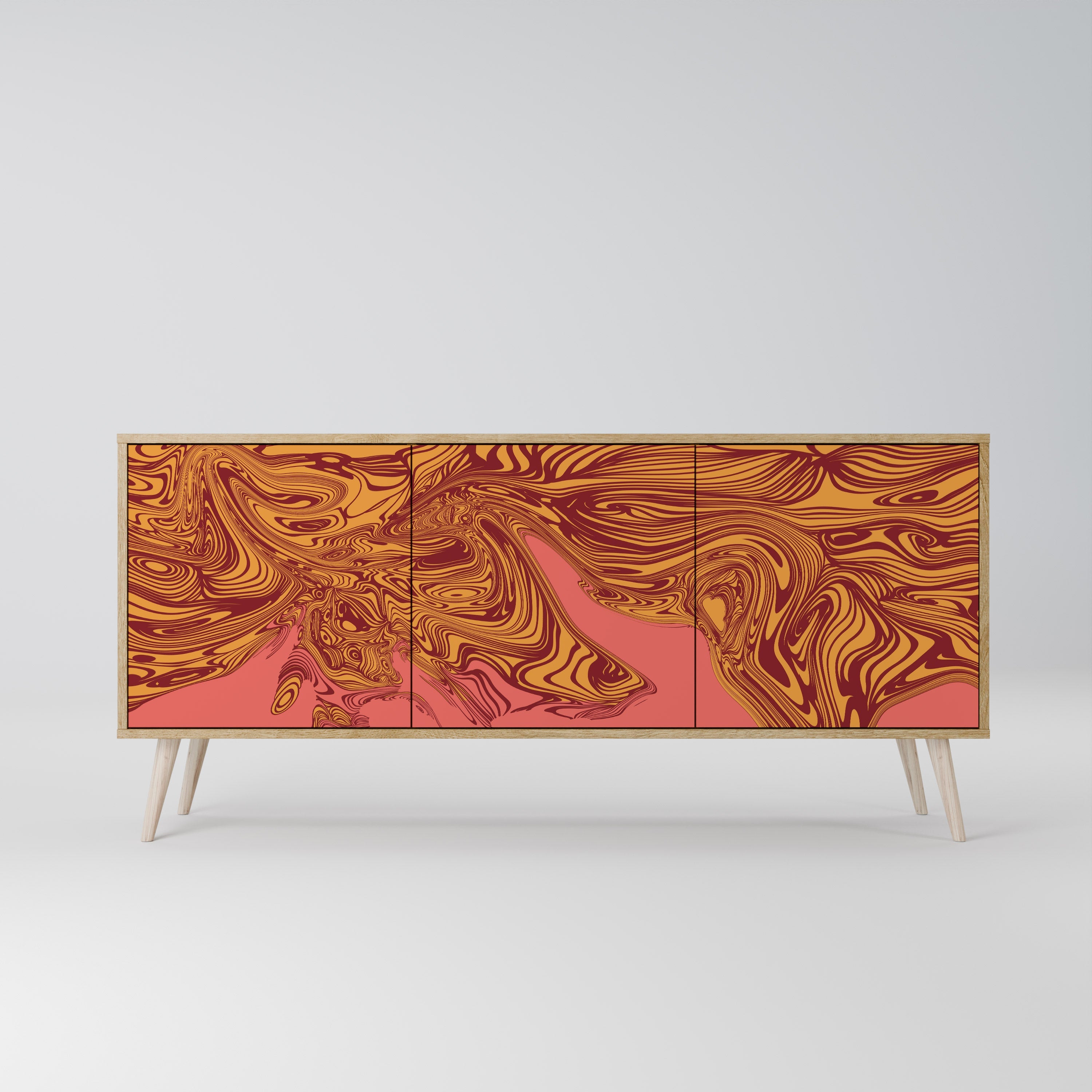 FLOATING THOUGHTS 3-Door Sideboard in Oak Effect