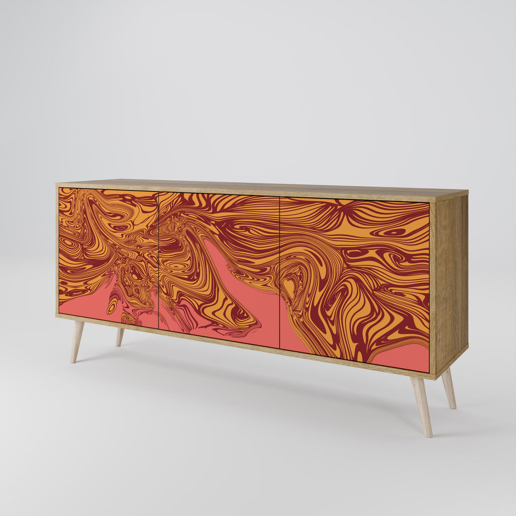 FLOATING THOUGHTS 3-Door Sideboard in Oak Effect