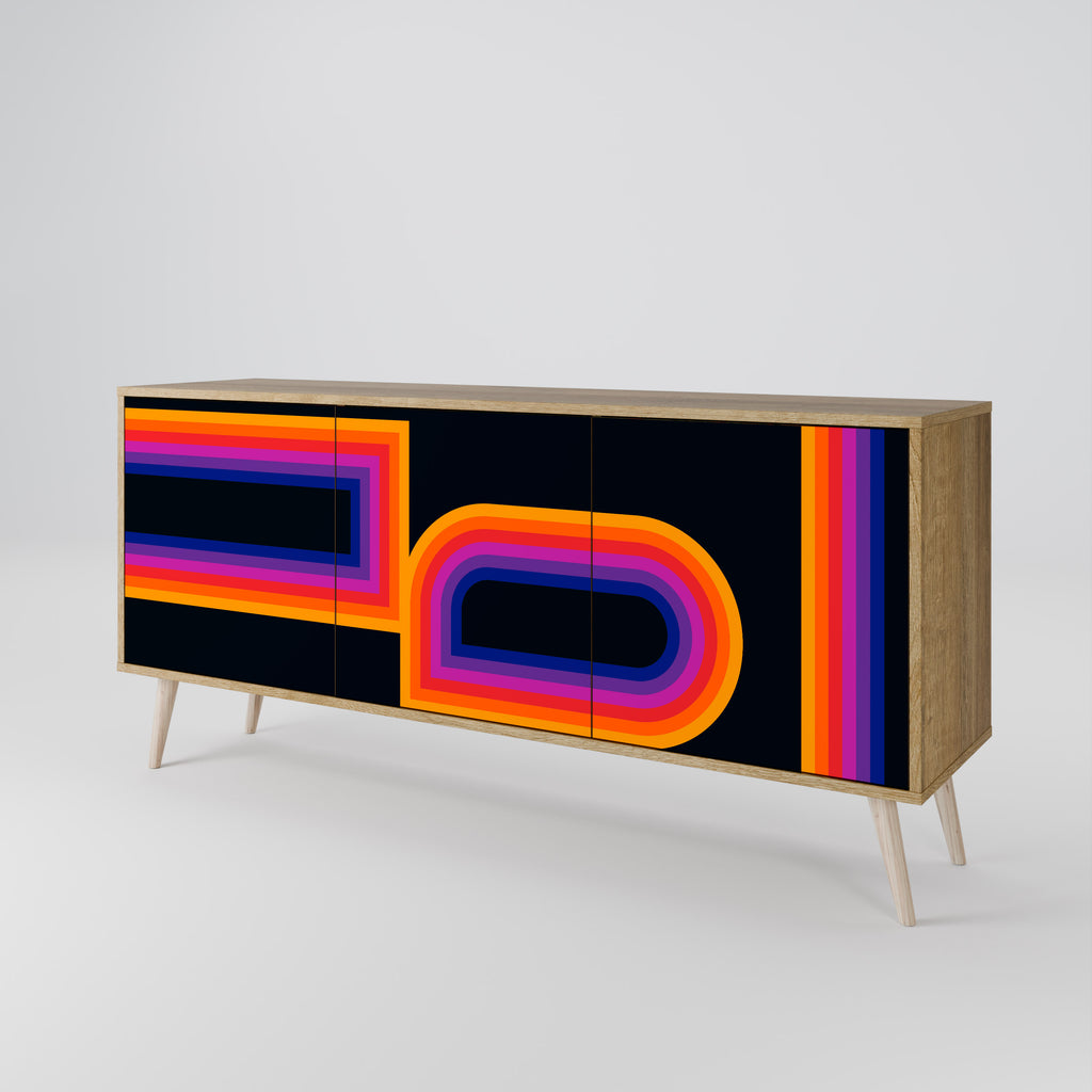BLINDED BY THE LIGHTS 3-Door Sideboard