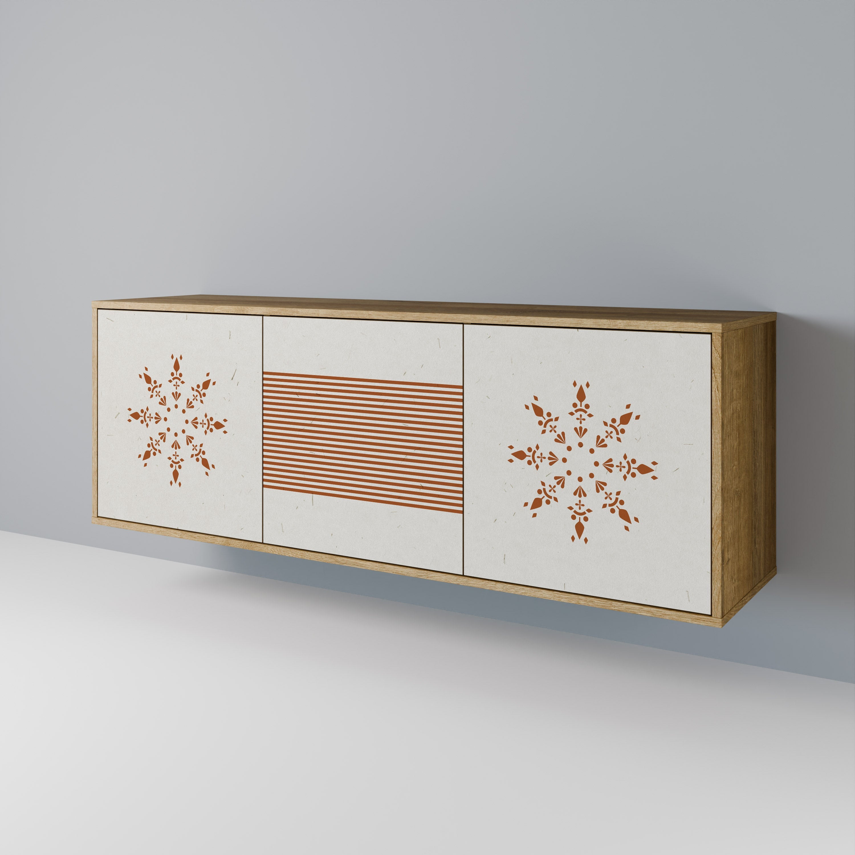 DAILY HARMONY 3-Door Sideboard in Oak Effect