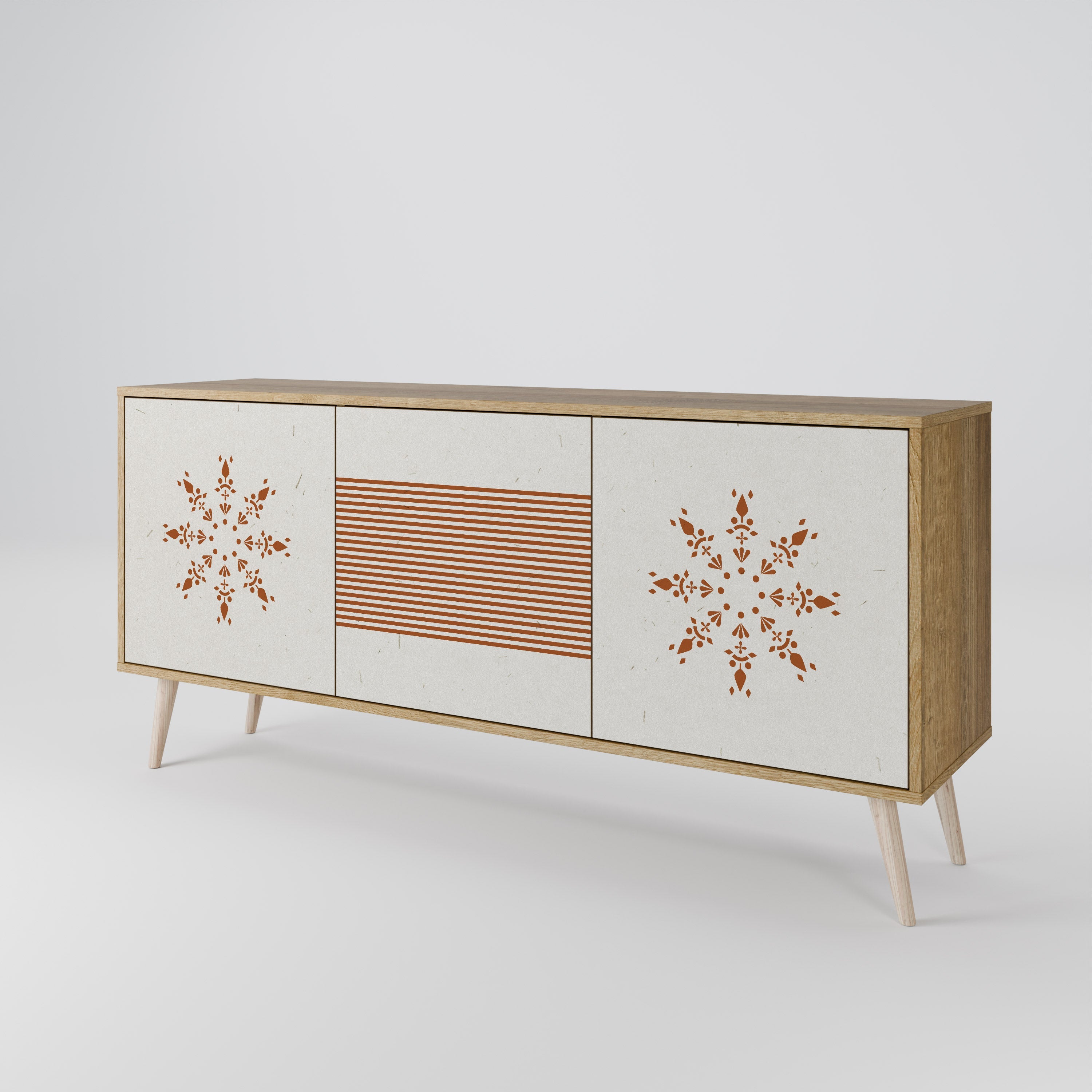 DAILY HARMONY 3-Door Sideboard in Oak Effect