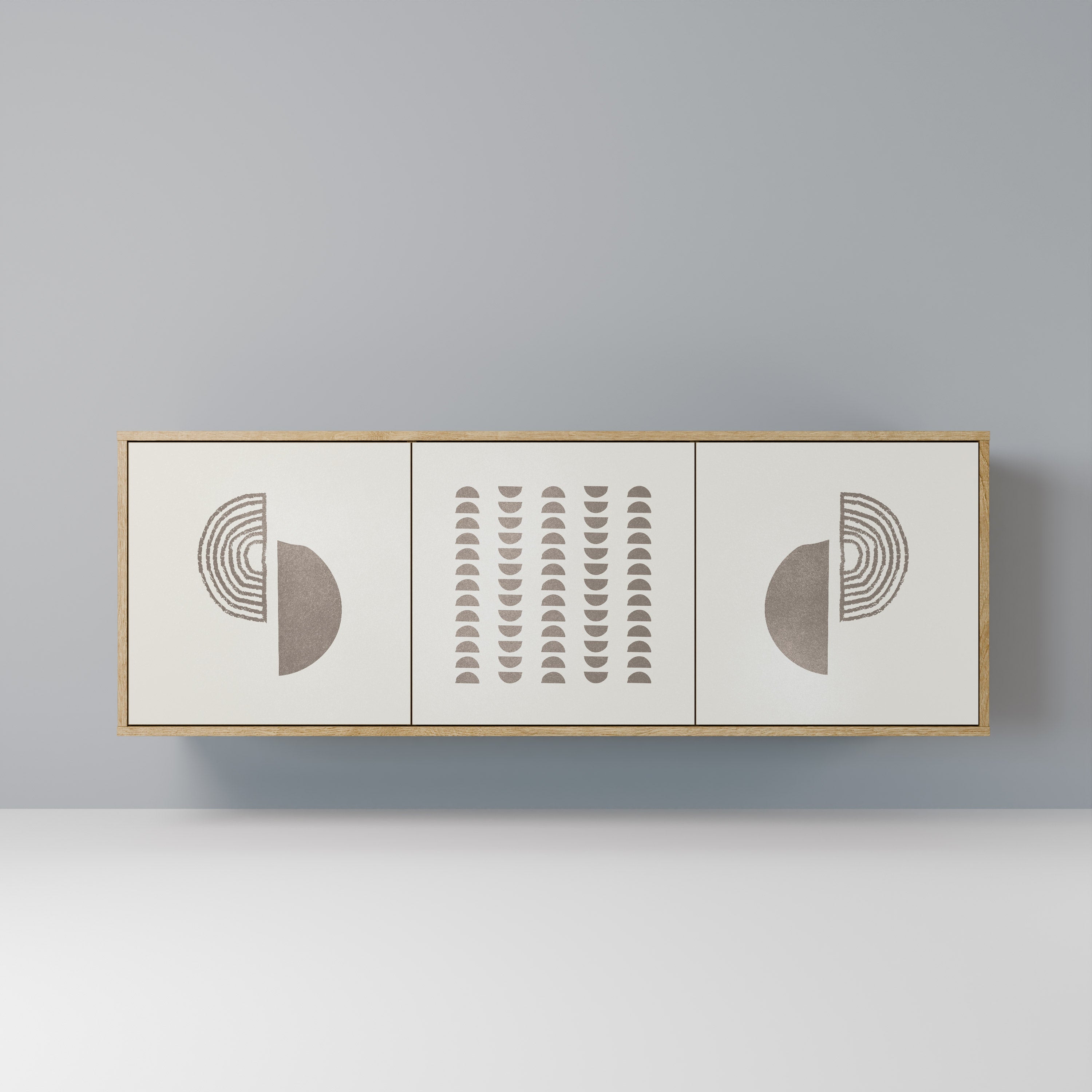 HARMONY ESSENCE 3-Door Sideboard in Oak Effect