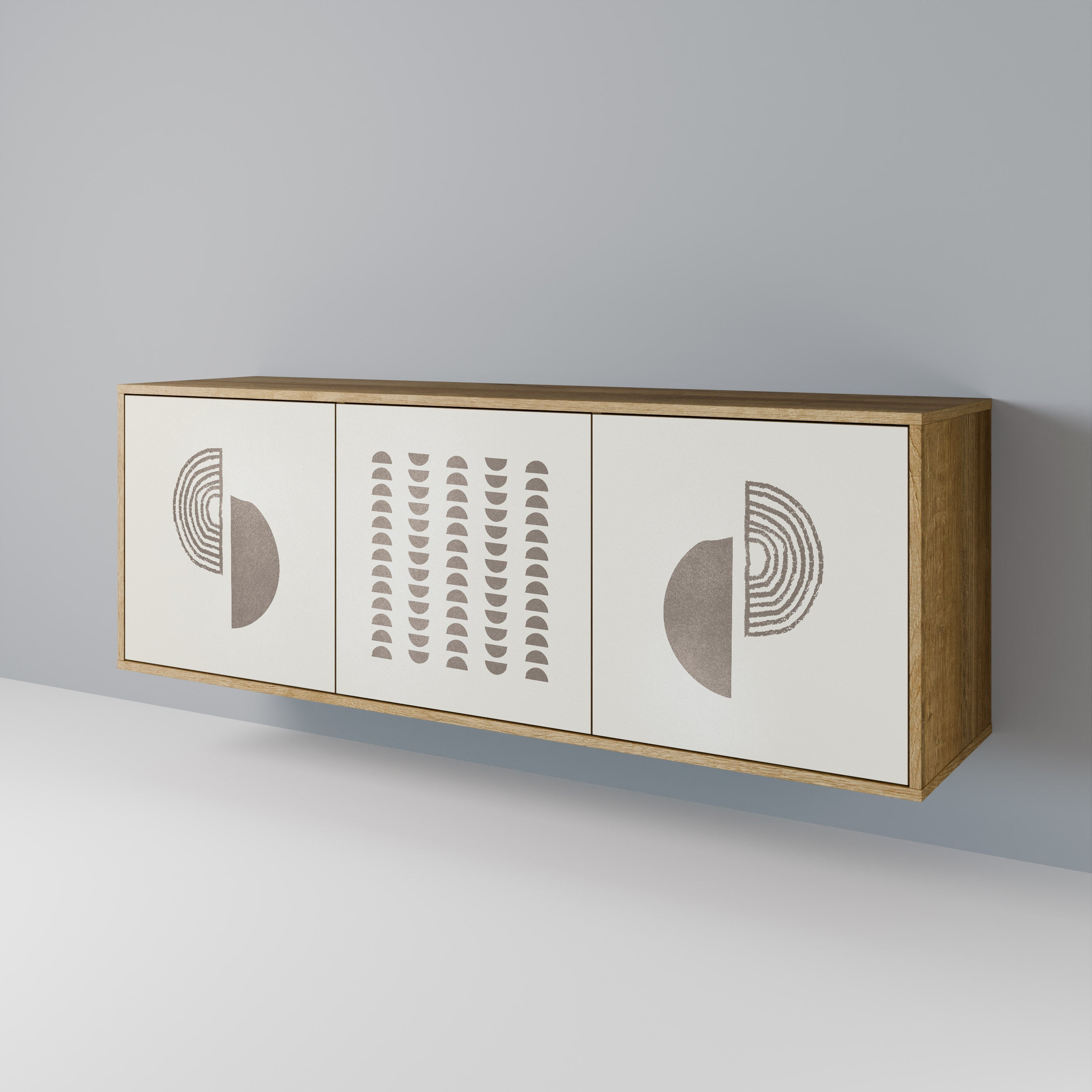 HARMONY ESSENCE 3-Door Sideboard in Oak Effect