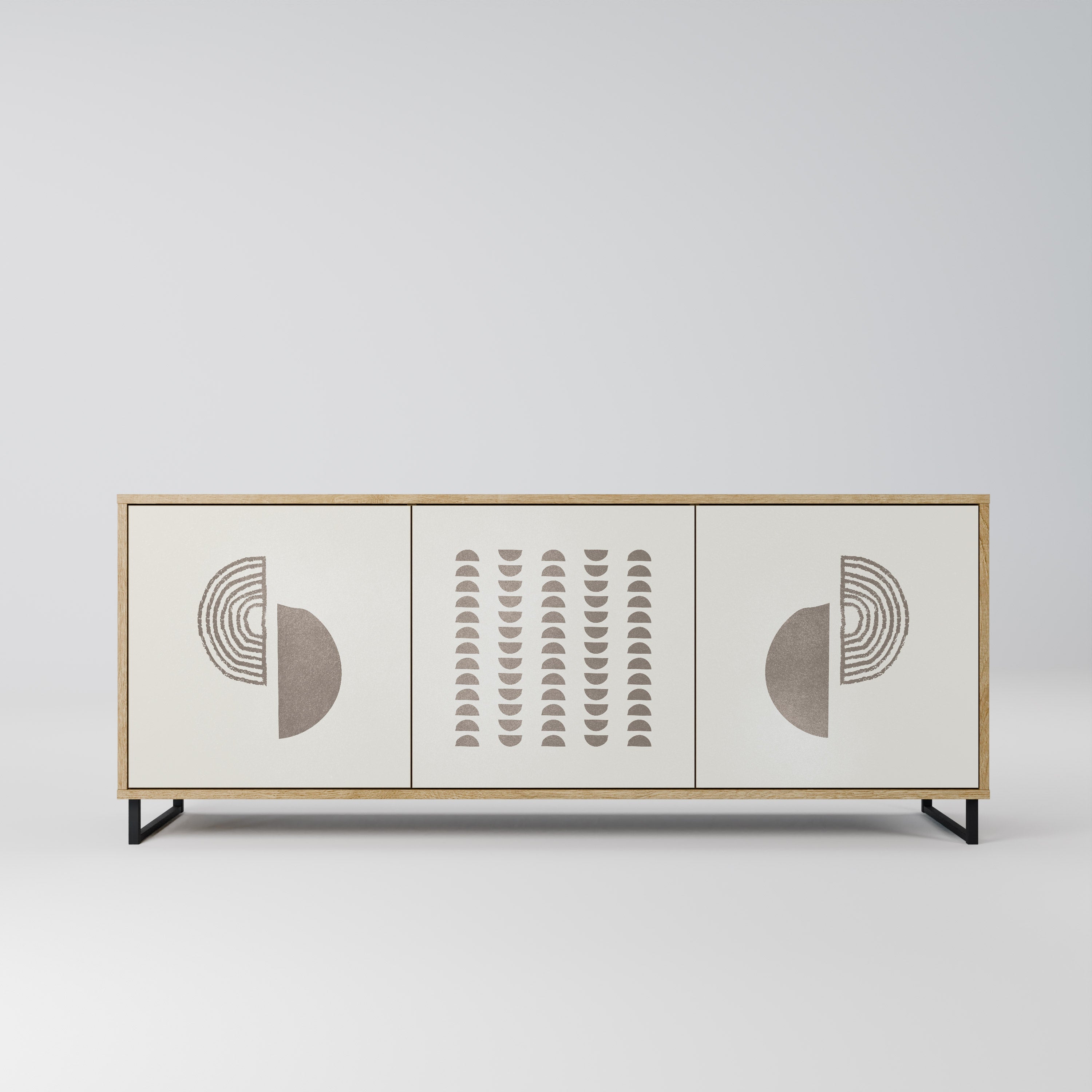 HARMONY ESSENCE 3-Door Sideboard in Oak Effect