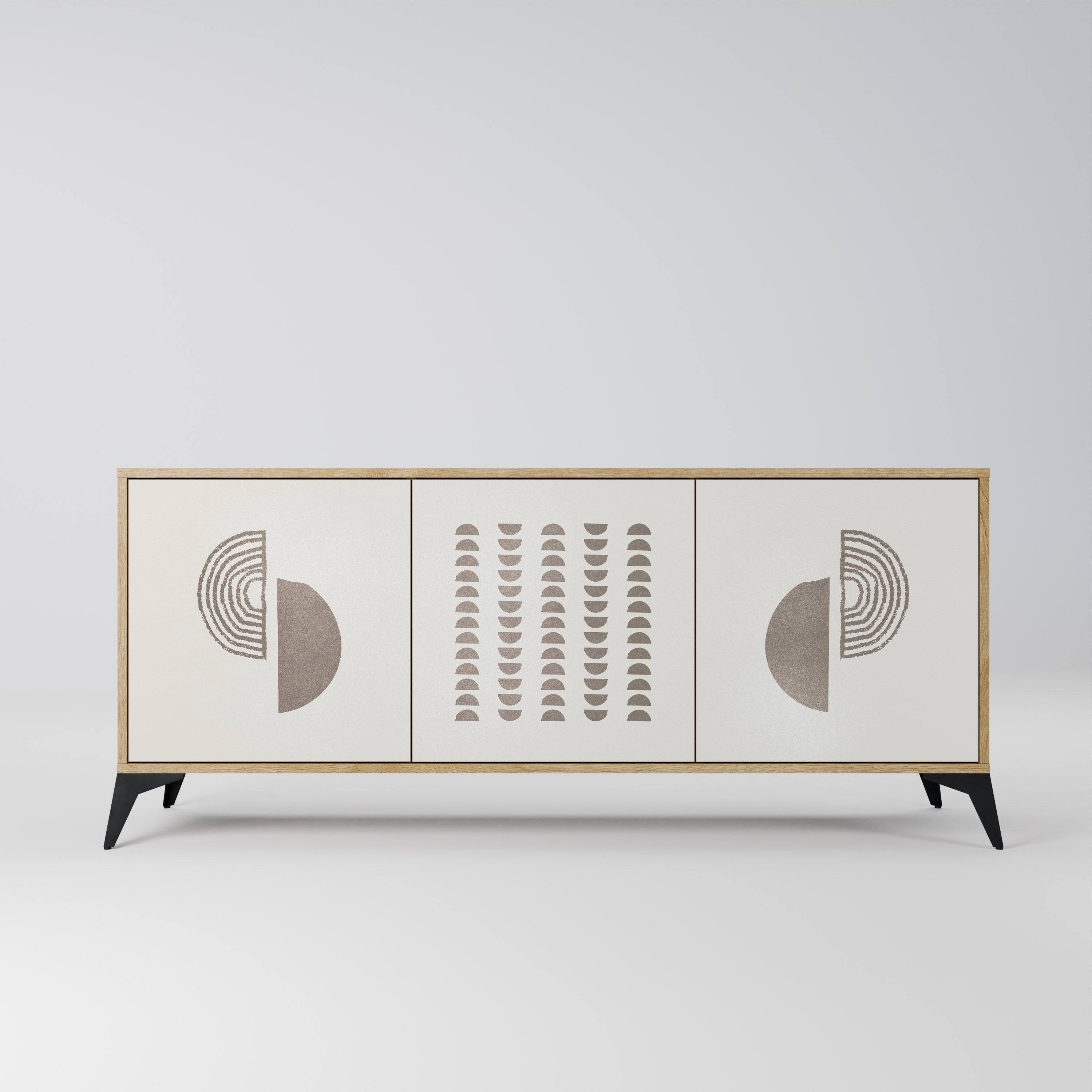 HARMONY ESSENCE 3-Door Sideboard in Oak Effect