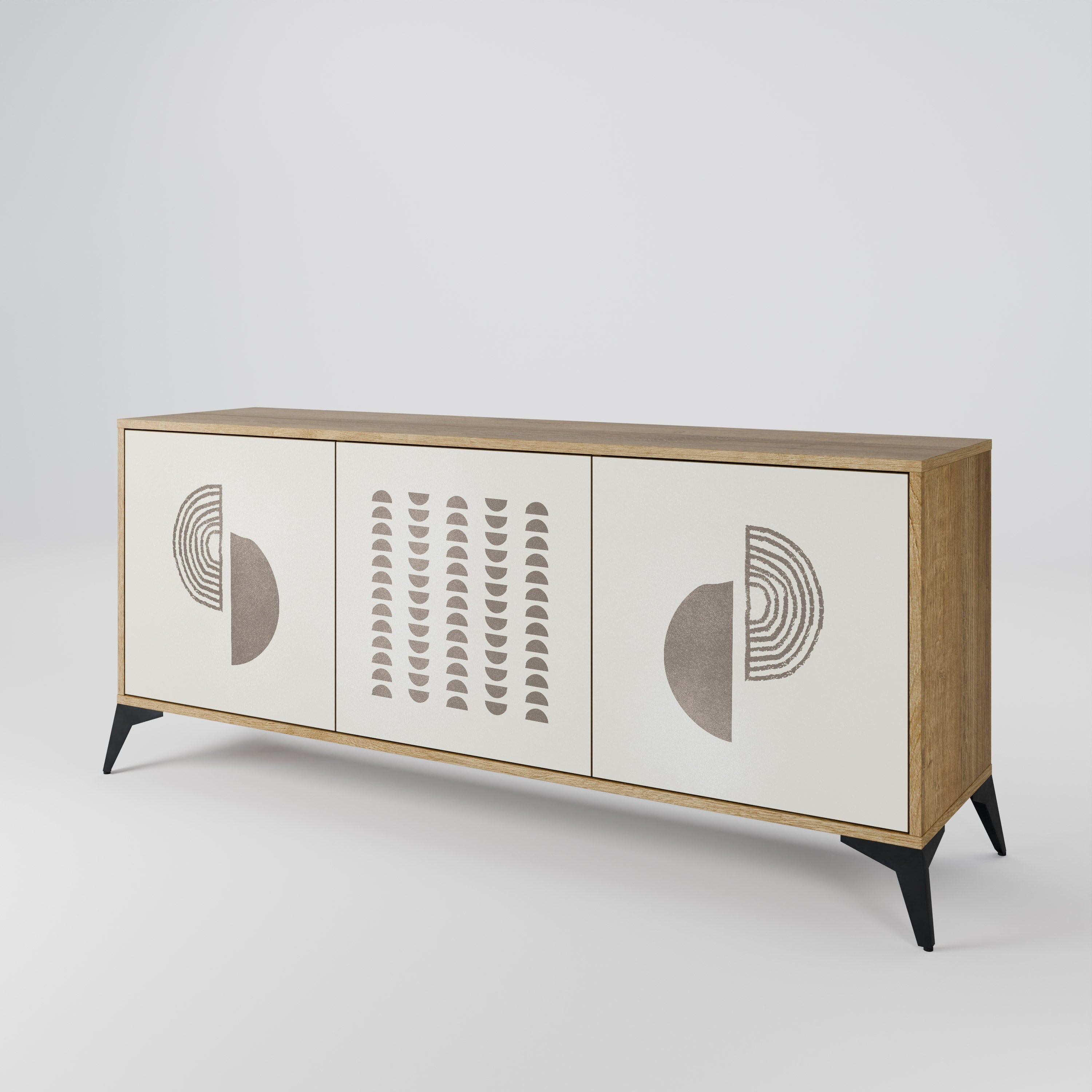 HARMONY ESSENCE 3-Door Sideboard in Oak Effect