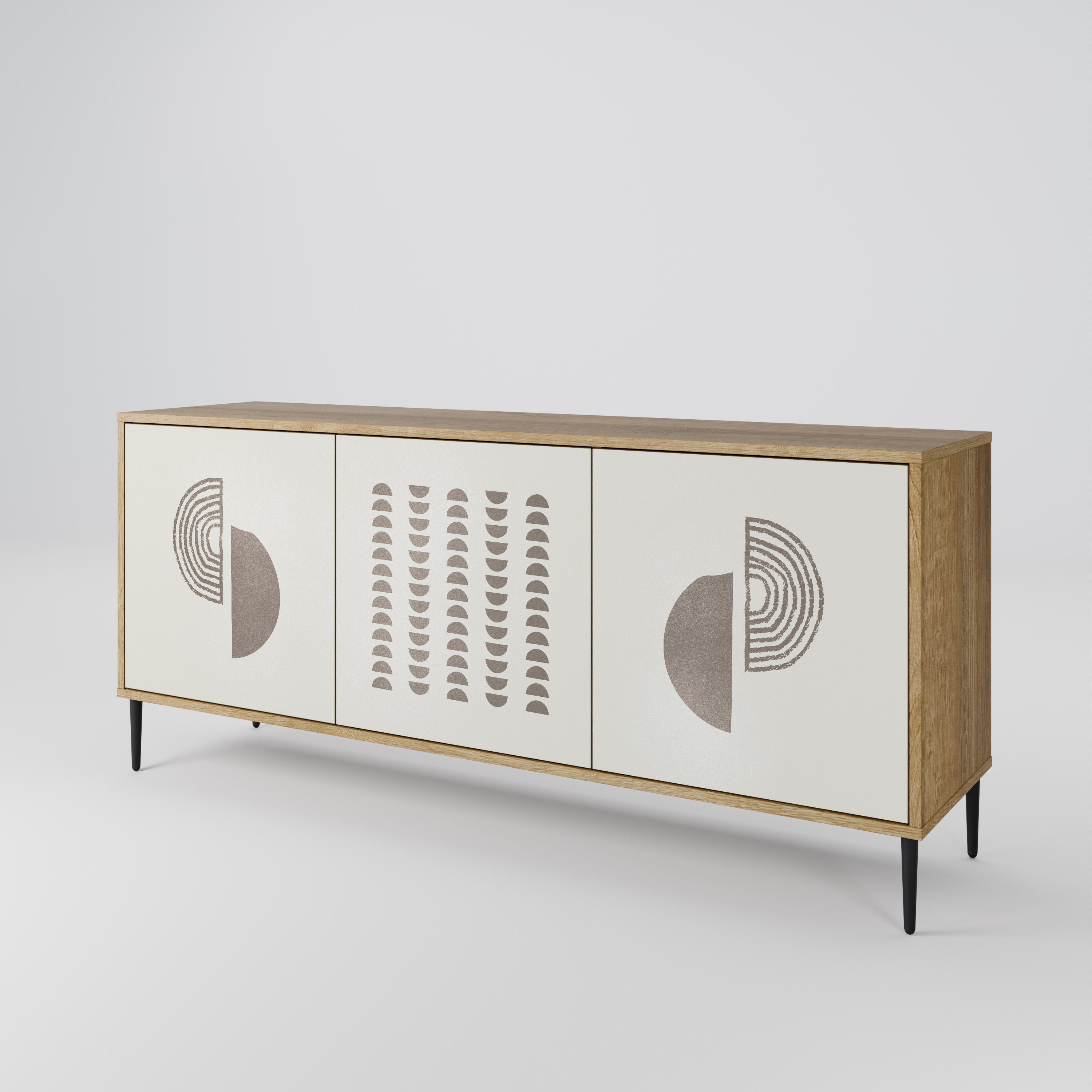 HARMONY ESSENCE 3-Door Sideboard in Oak Effect