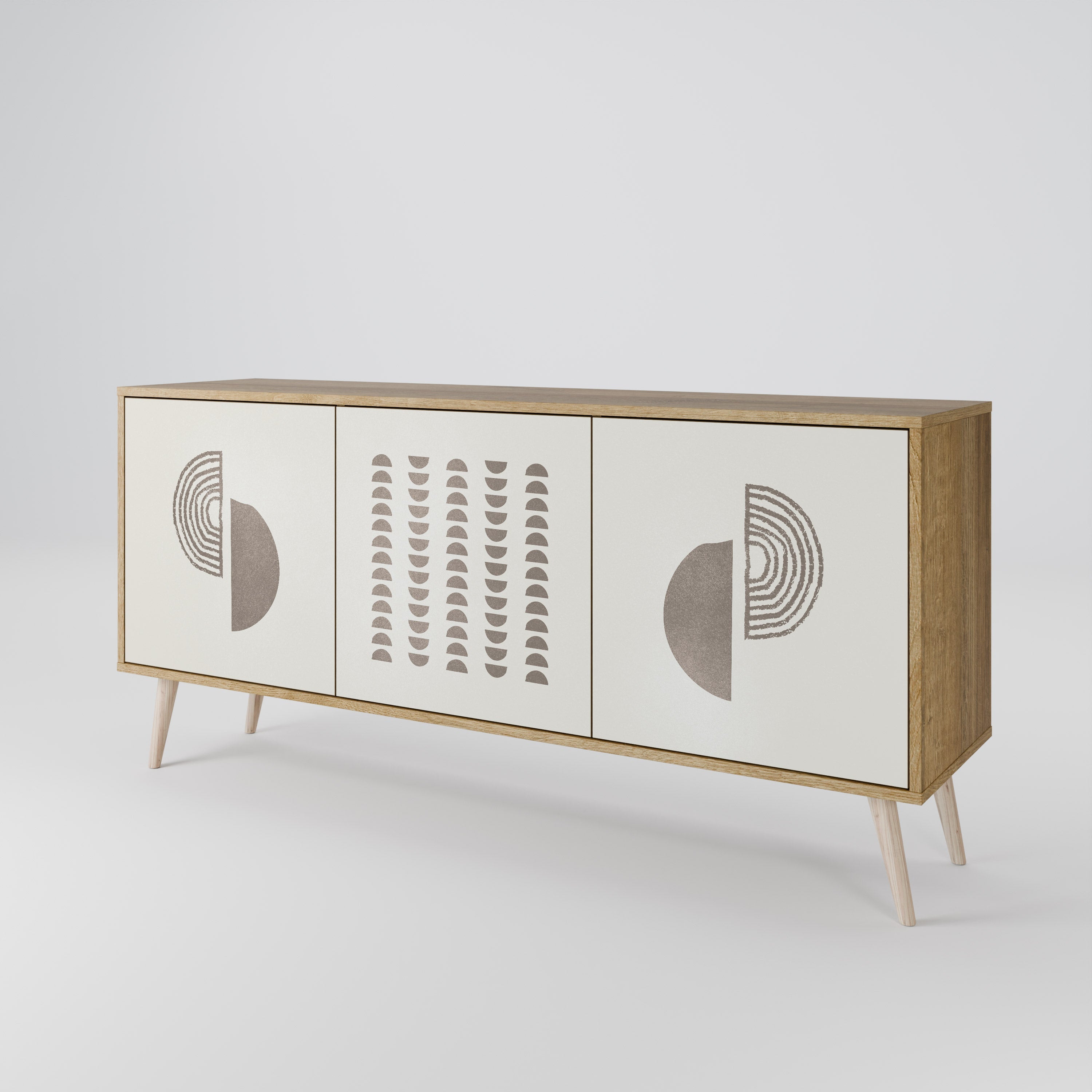 HARMONY ESSENCE 3-Door Sideboard in Oak Effect