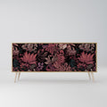FLORAL WHISPER 3-Door Sideboard in Oak Effect