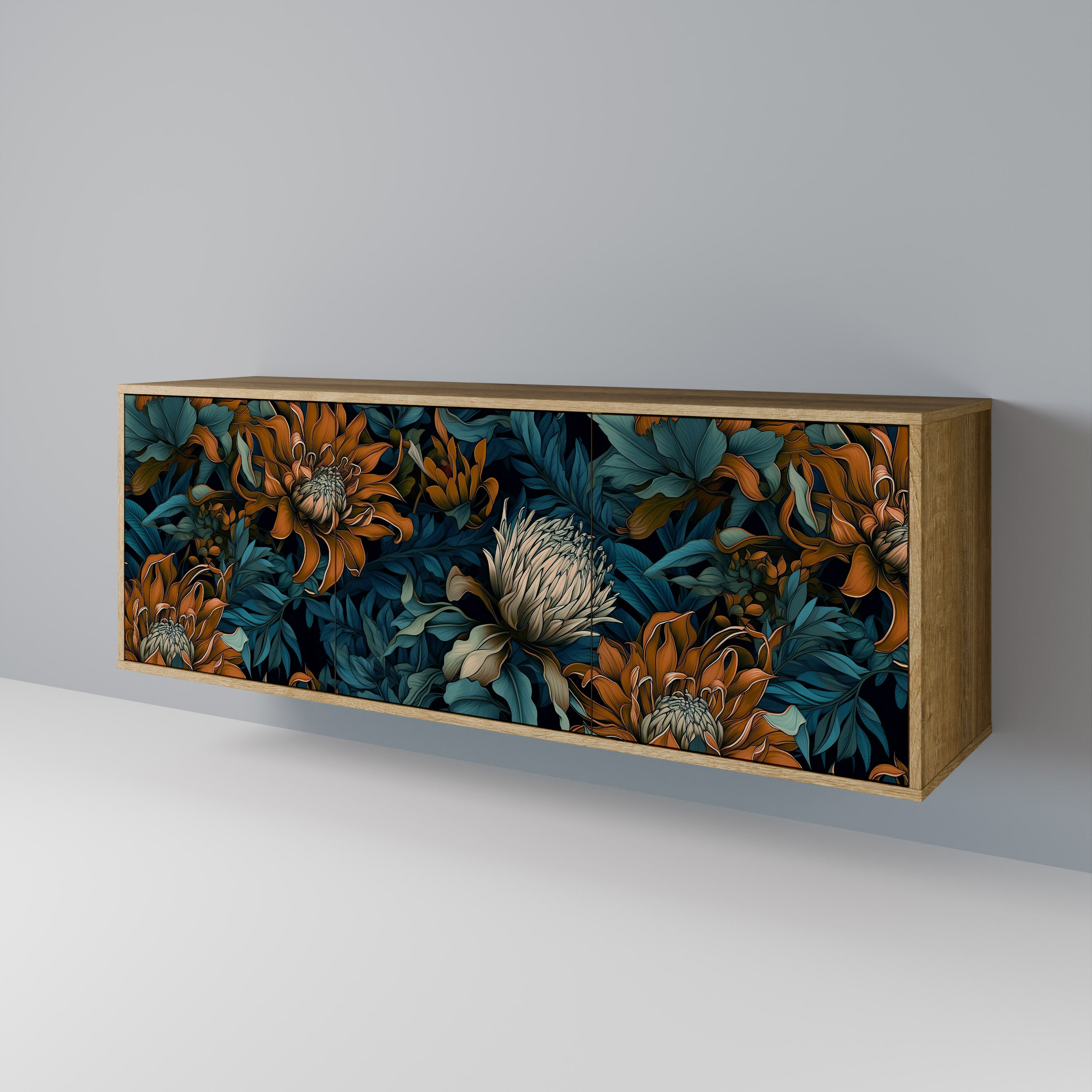 MORNING BLOOM 3-Door Sideboard