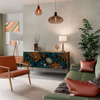 MORNING BLOOM Aparador de 3 Portas em Efeito Carvalho