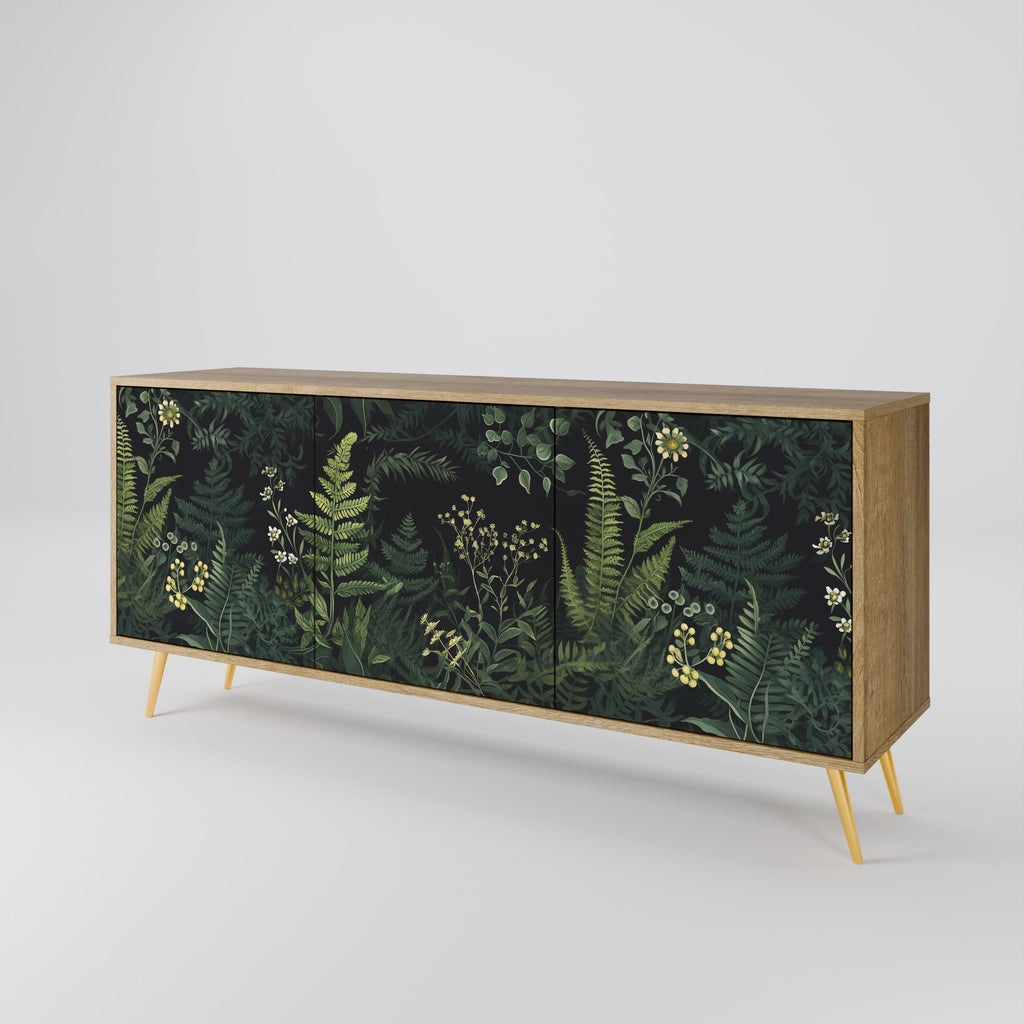 FERN FLOWERS 3-Door Sideboard in Oak Effect