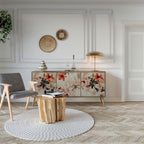 PETAL HARMONY Aparador de 3 Portas em Efeito Carvalho