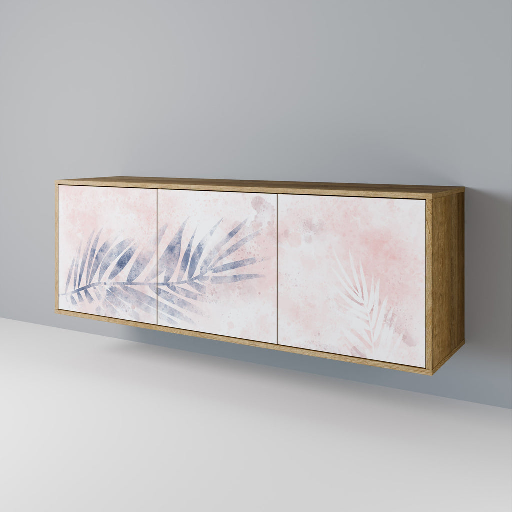 TIMELESS FLOAT Aparador de 3 Portas em Efeito Carvalho