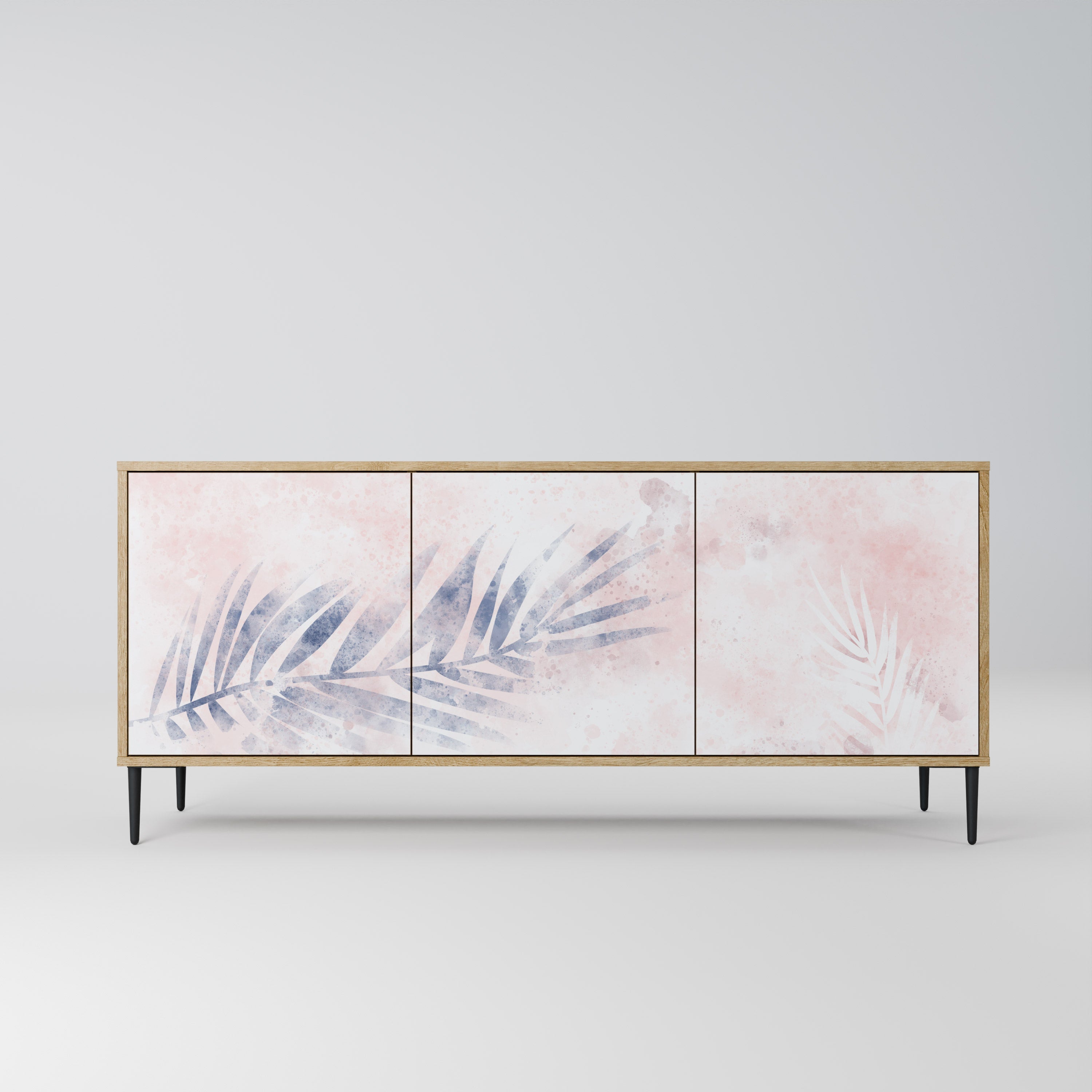 TIMELESS FLOAT Aparador de 3 Portas em Efeito Carvalho