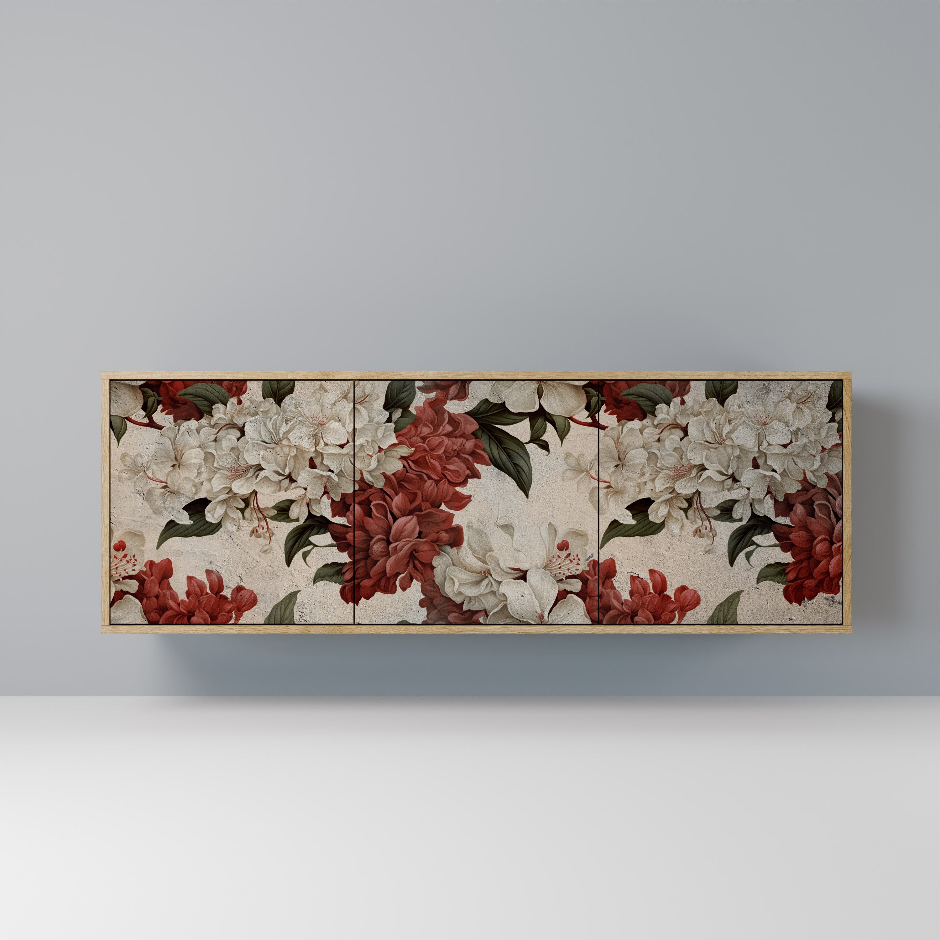 EPHEMERAL DAYS Aparador de 3 Portas em Efeito Carvalho