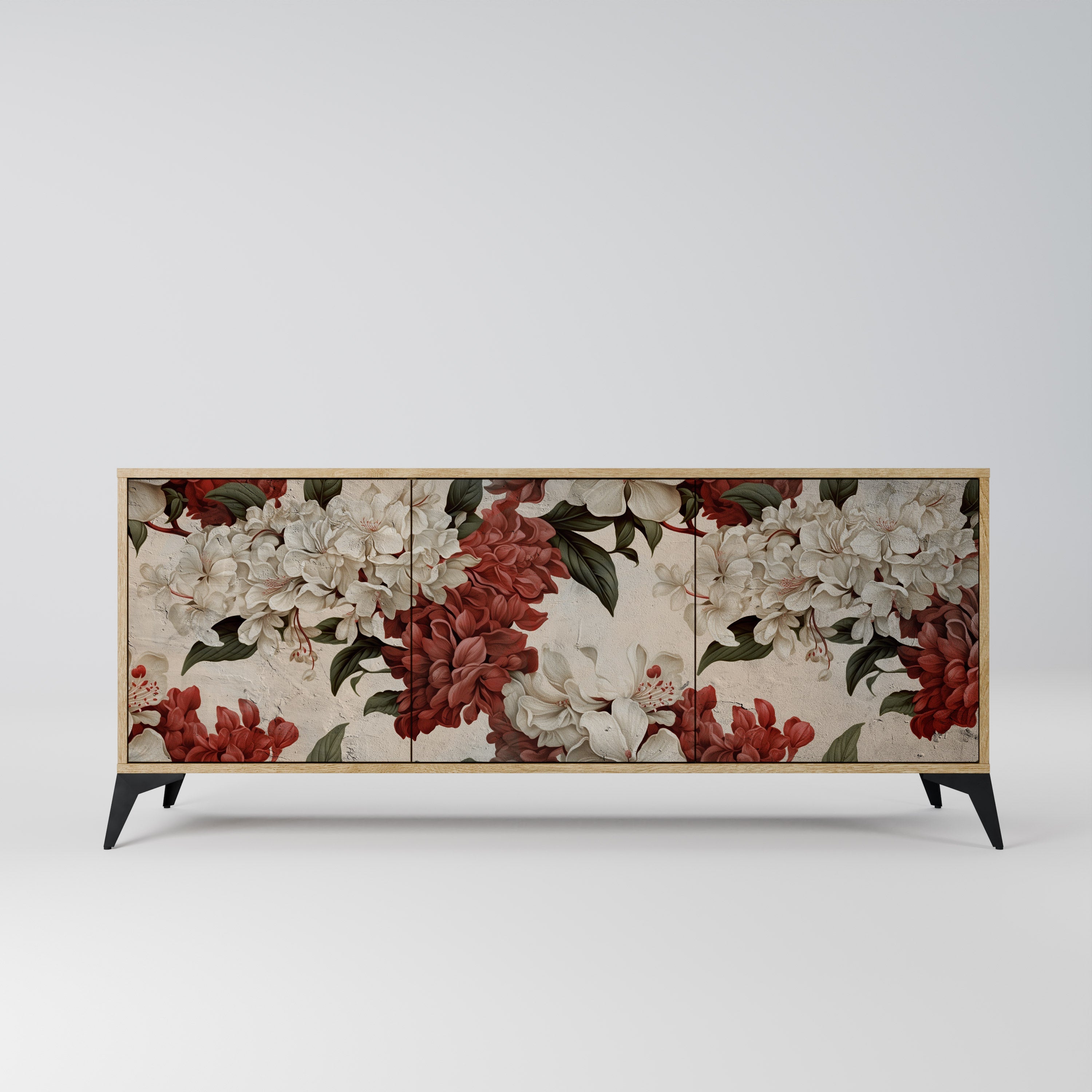 EPHEMERAL DAYS Aparador de 3 Portas em Efeito Carvalho