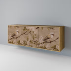 PETAL DISTINGUISH Aparador de 3 Portas em Efeito Carvalho