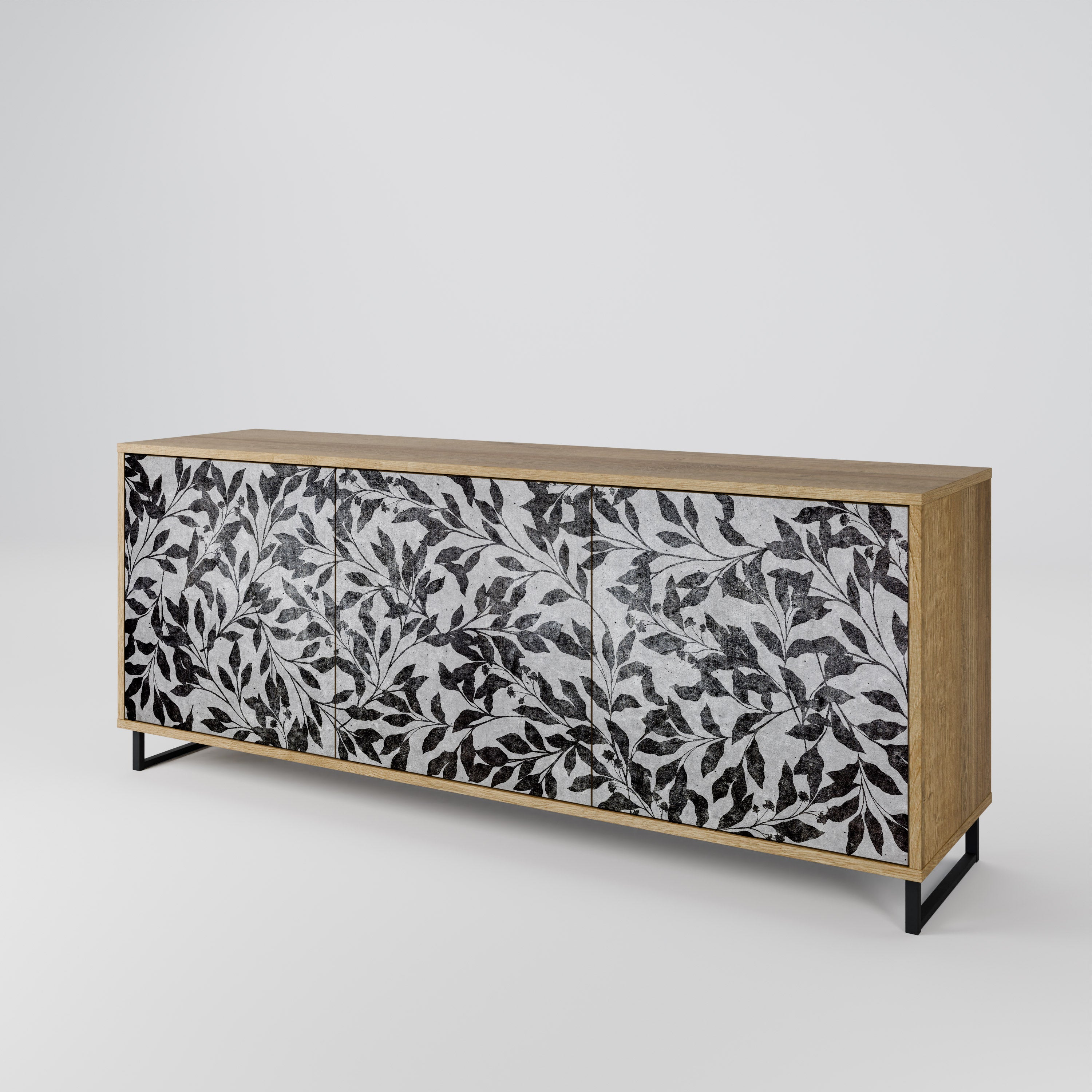 CHARCOAL SPROUT 3-Door Sideboard