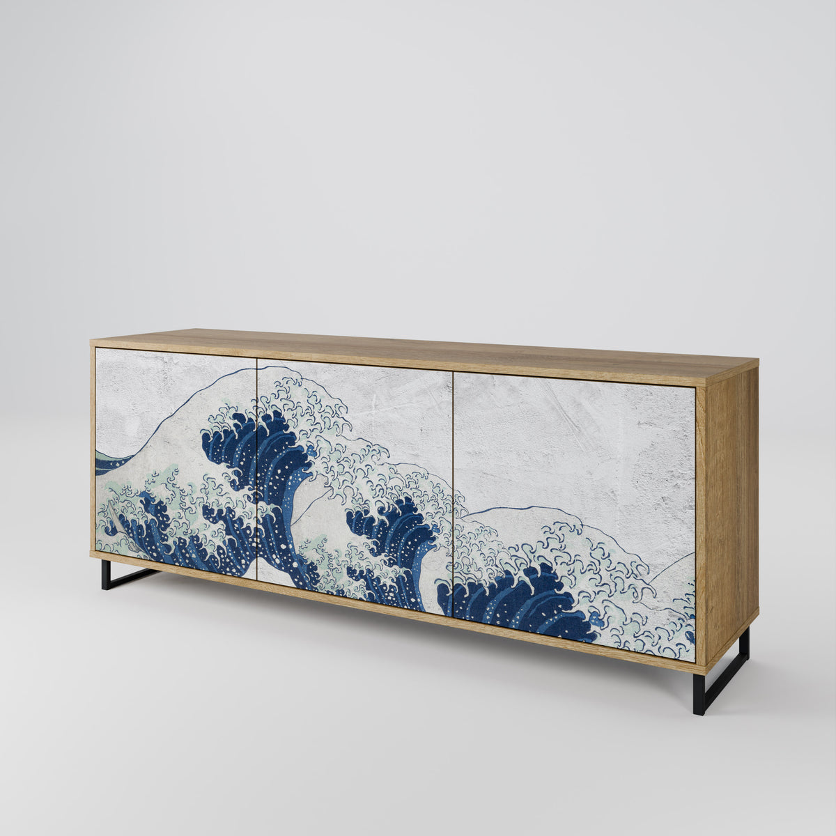 THE GREAT WAVE AT KANAGAWA Aparador de 3 Portas