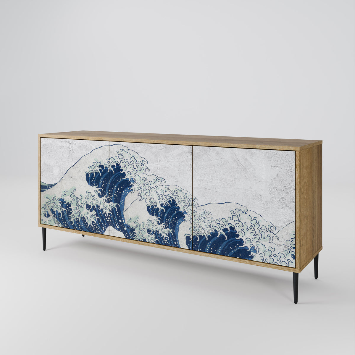 THE GREAT WAVE AT KANAGAWA Aparador de 3 Portas