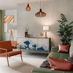 THE GREAT WAVE AT KANAGAWA Aparador de 3 Portas em Efeito Carvalho