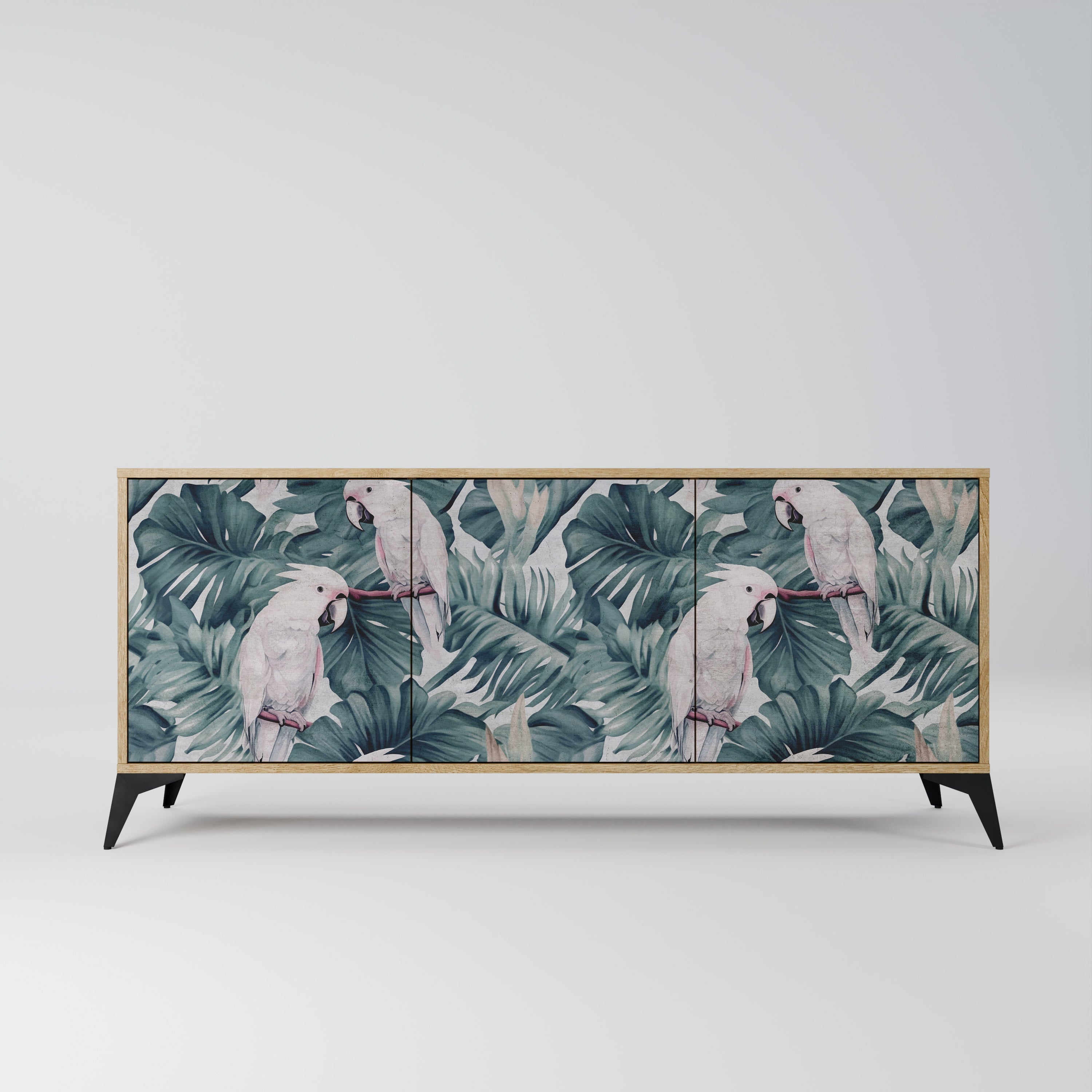 POPINJAY LOOK Aparador de 3 Portas em Efeito Carvalho