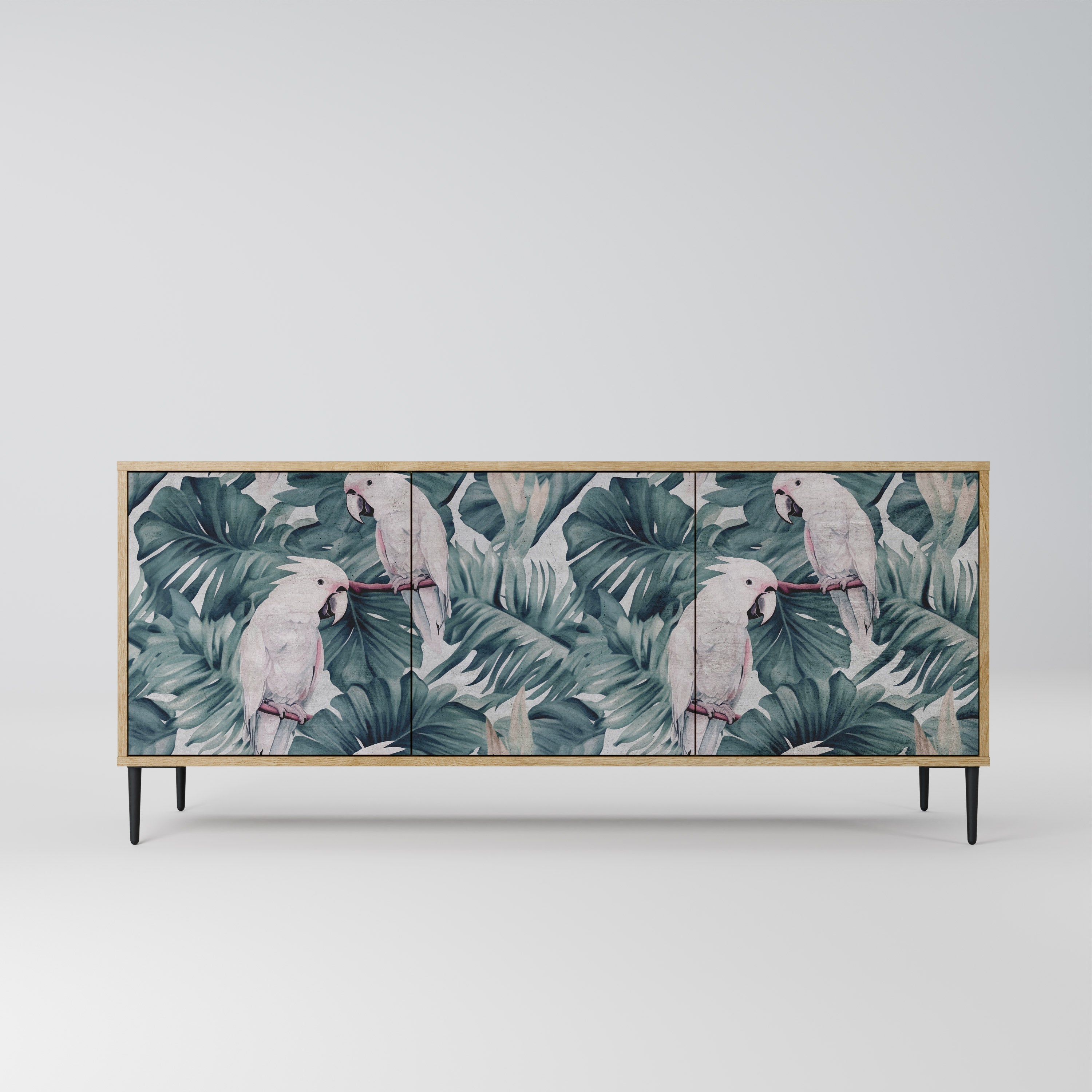 POPINJAY LOOK Aparador de 3 Portas em Efeito Carvalho