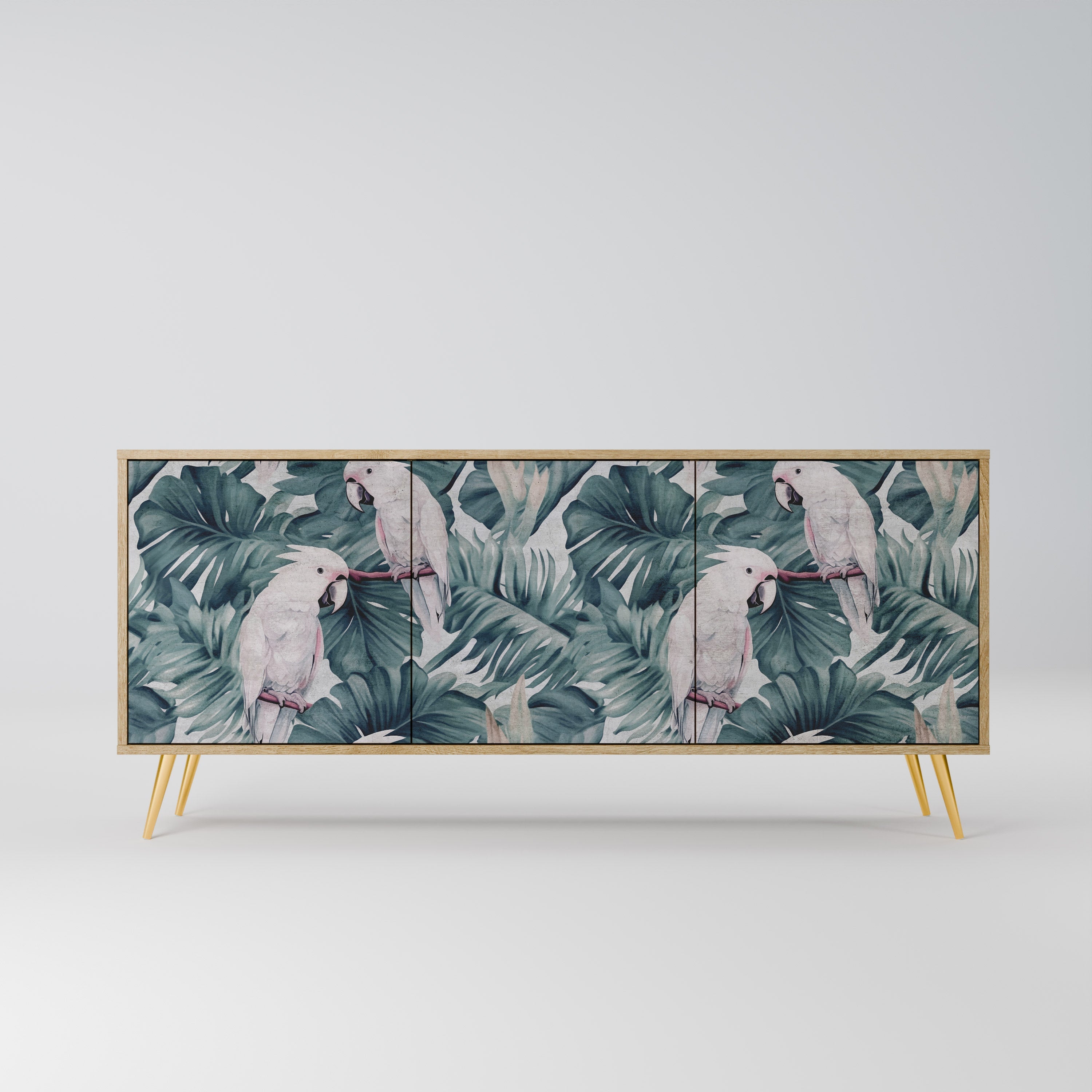 POPINJAY LOOK Aparador de 3 Portas em Efeito Carvalho