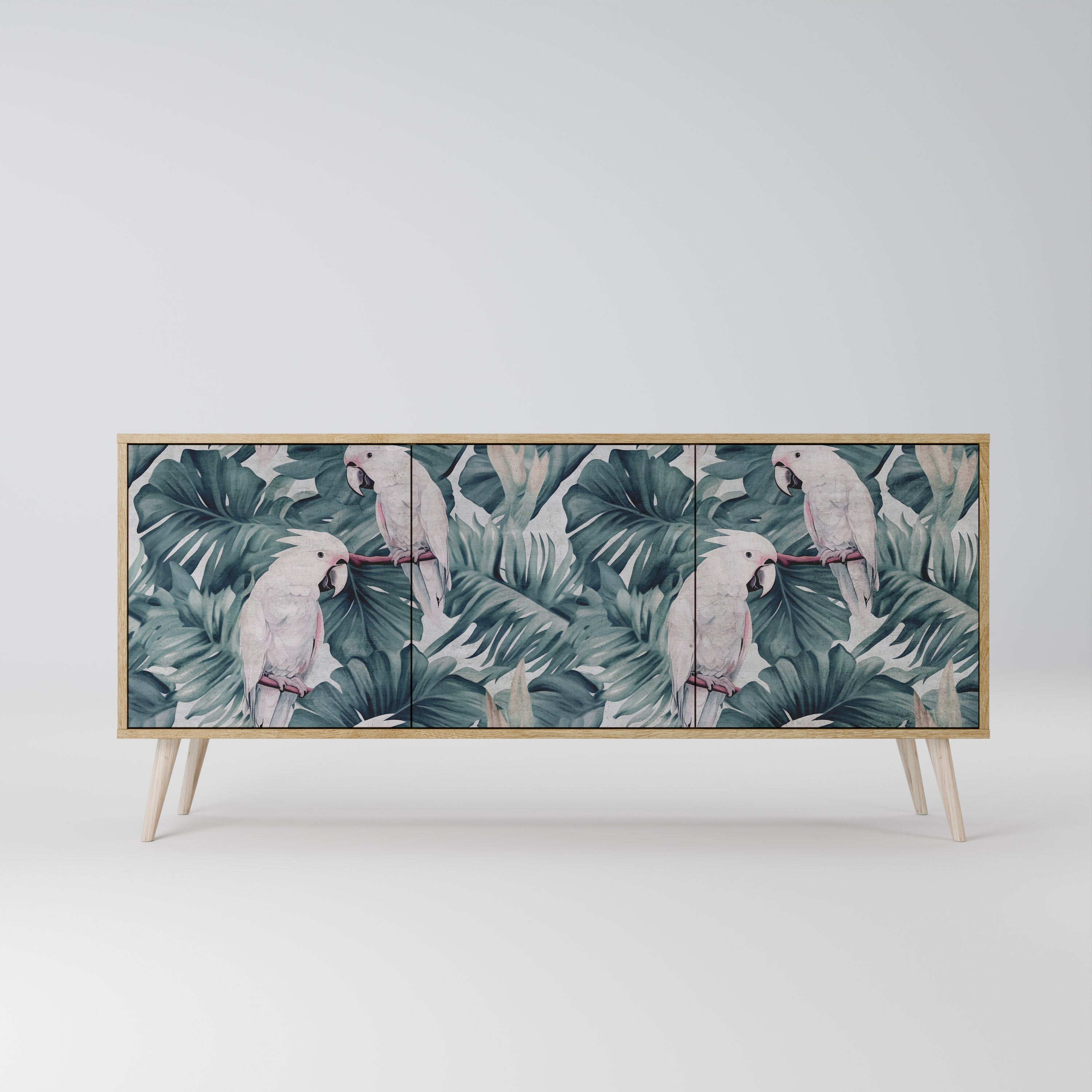 POPINJAY LOOK Aparador de 3 Portas em Efeito Carvalho