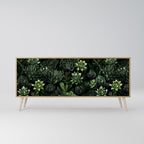 SUCCULENT JUNGLE Aparador de 3 Portas em Efeito Carvalho