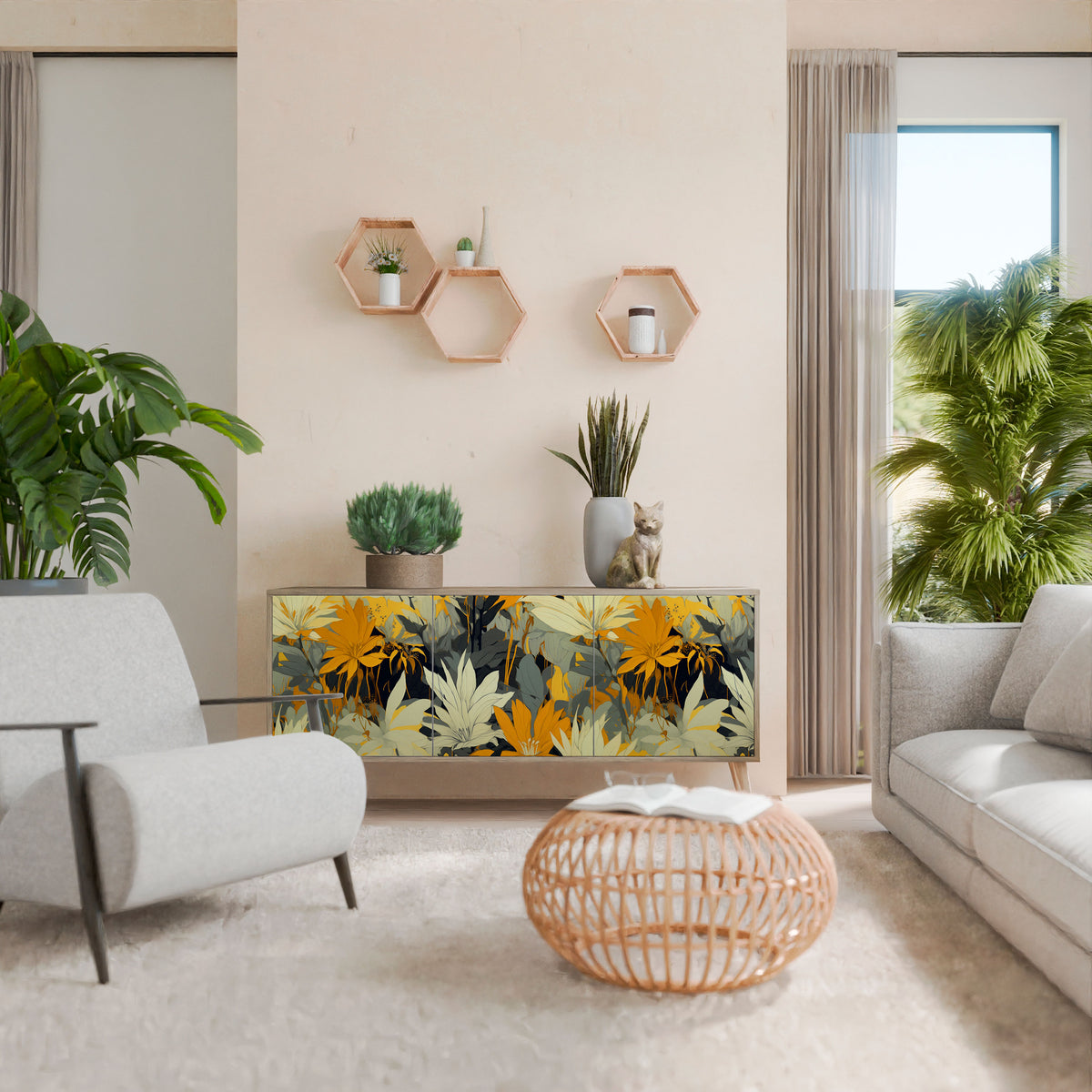 SUNKISSED LILY Aparador de 3 Portas
