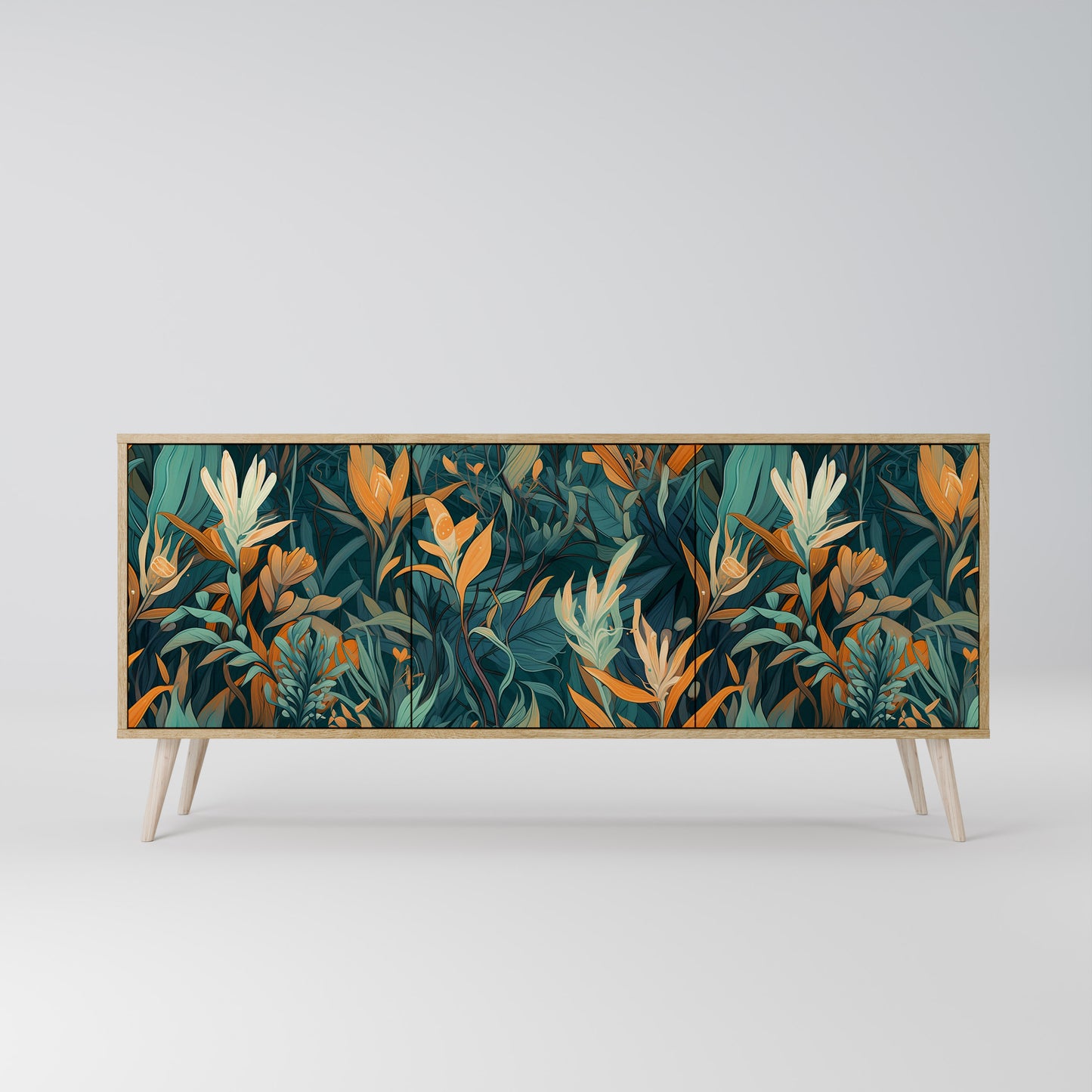 FLORAL SERENITY 3-Door Sideboard