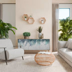 PALM VEIL Aparador de 3 Portas em Efeito Carvalho