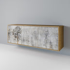 FADE IN THE TREES Aparador de 3 Portas em Efeito Carvalho