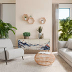 JAPANESE LANDSCAPE Aparador de 3 Portas em Efeito Carvalho