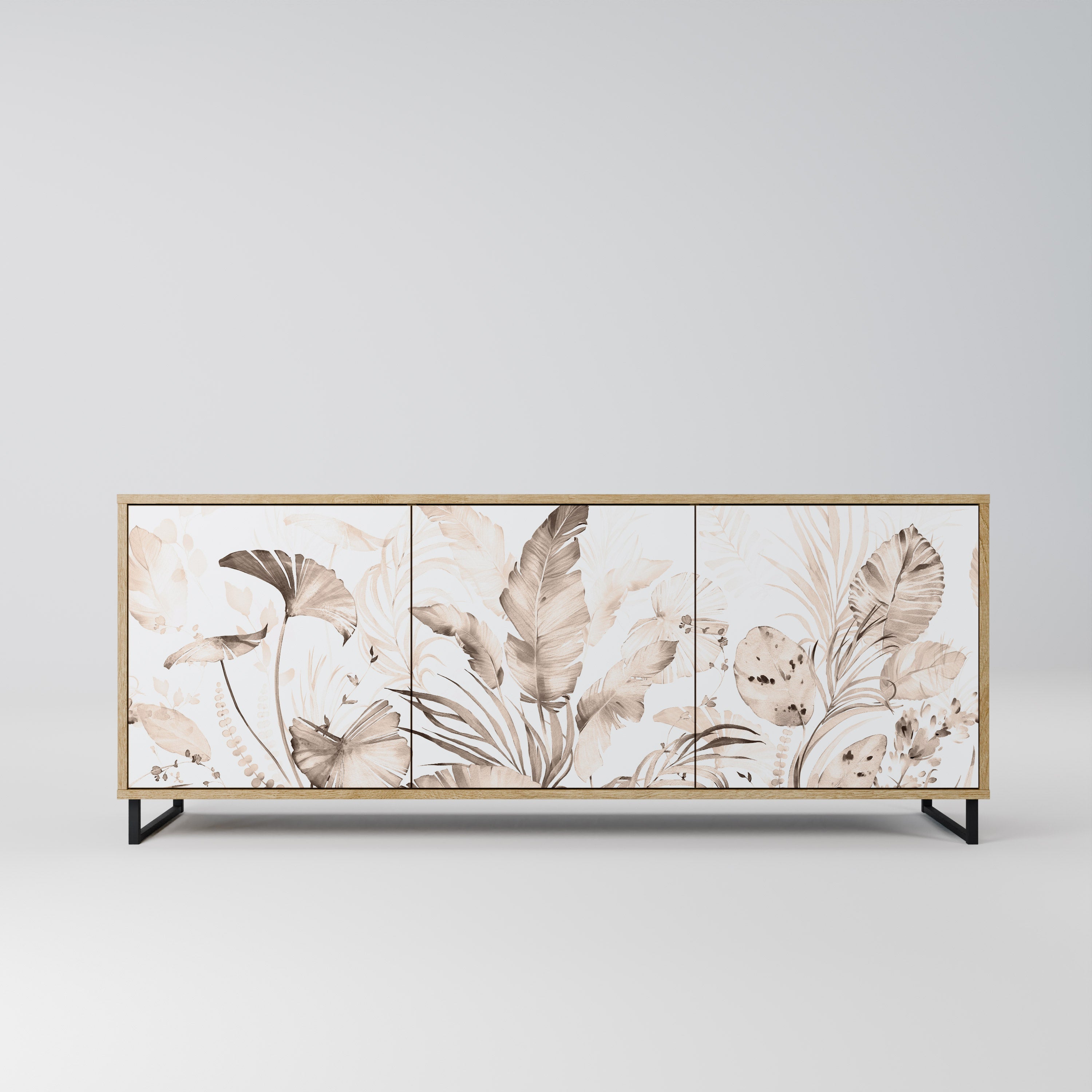 WILD TENDERNESS 3-Door Sideboard in Oak Effect