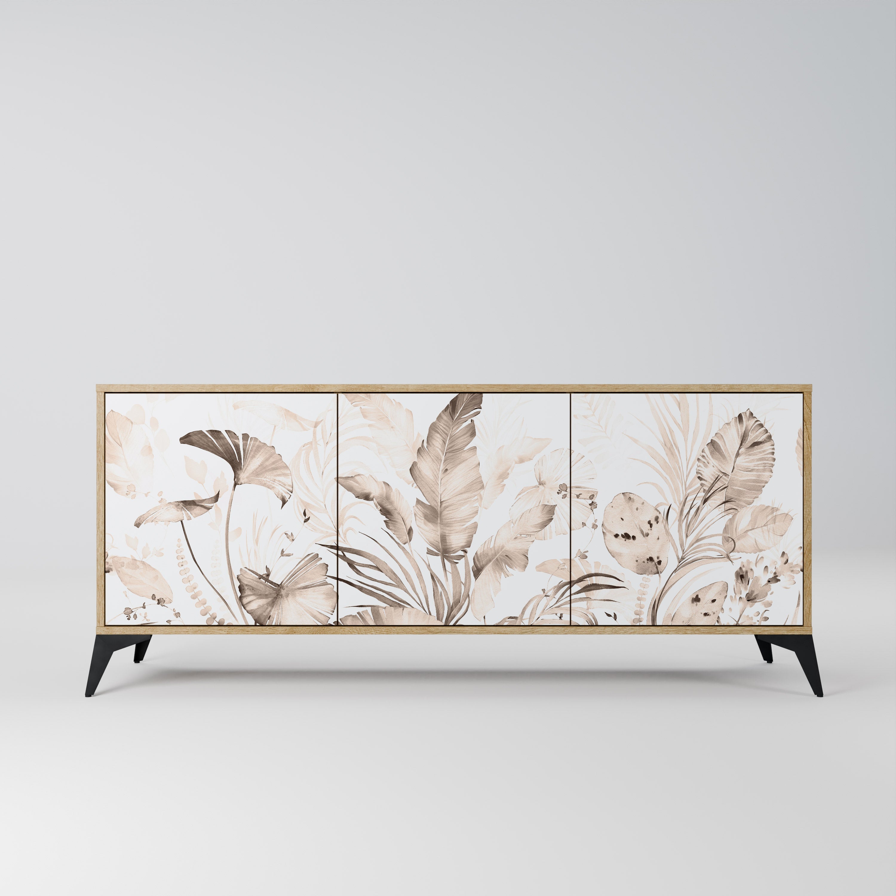 WILD TENDERNESS 3-Door Sideboard in Oak Effect