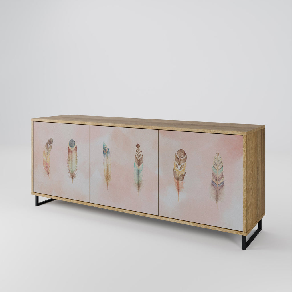 THE DELIQUESCE 3-Door Sideboard in Oak Effect