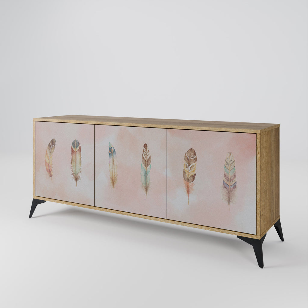 THE DELIQUESCE 3-Door Sideboard in Oak Effect