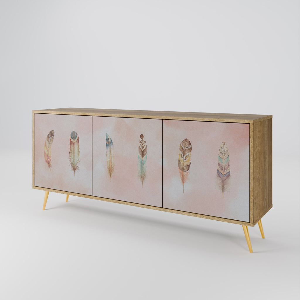 THE DELIQUESCE 3-Door Sideboard in Oak Effect