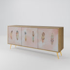 THE DELIQUESCE 3-Door Sideboard in Oak Effect