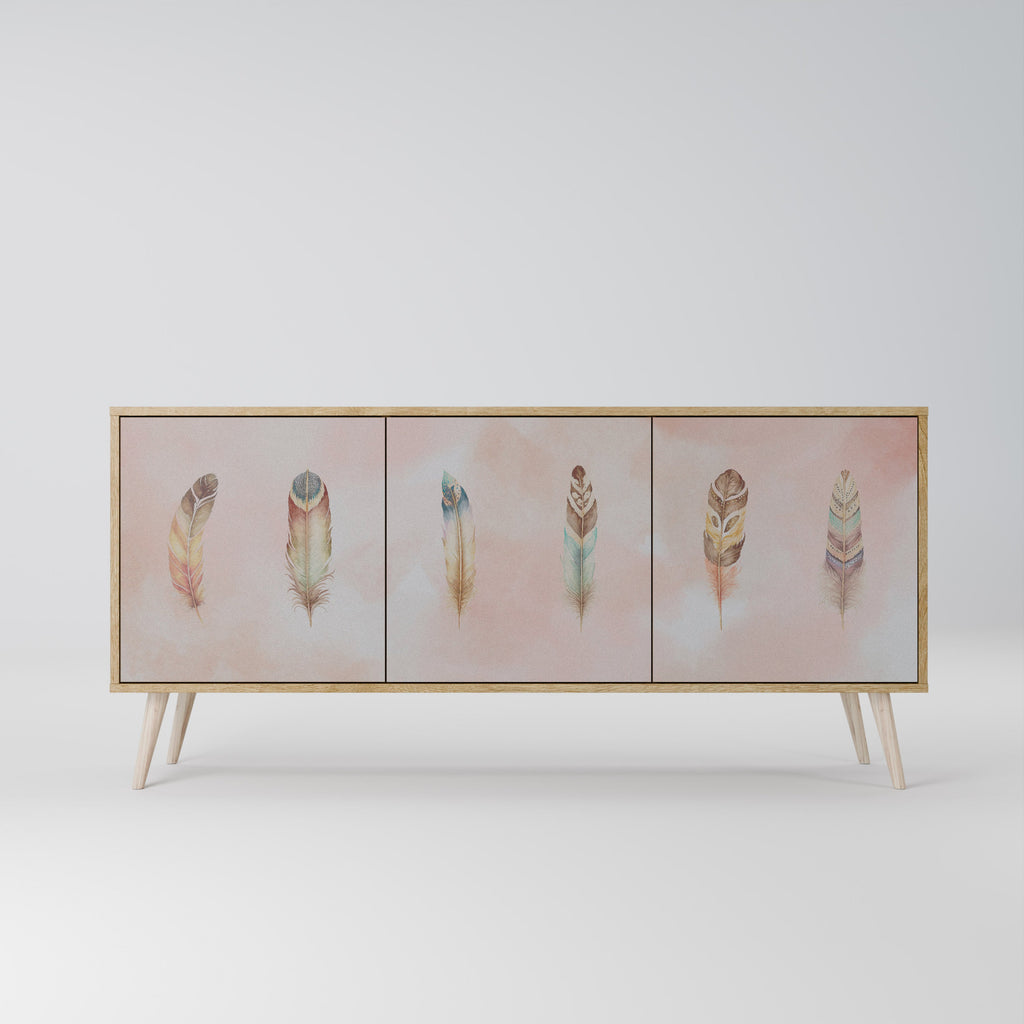 THE DELIQUESCE 3-Door Sideboard in Oak Effect