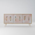 THE DELIQUESCE 3-Door Sideboard in Oak Effect