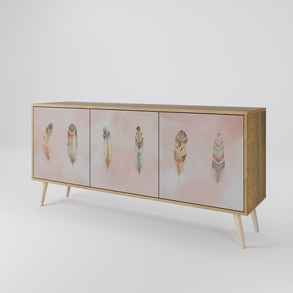 THE DELIQUESCE 3-Door Sideboard in Oak Effect