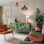 VERDANT PLEASURES Aparador de 3 Portas em Efeito Carvalho