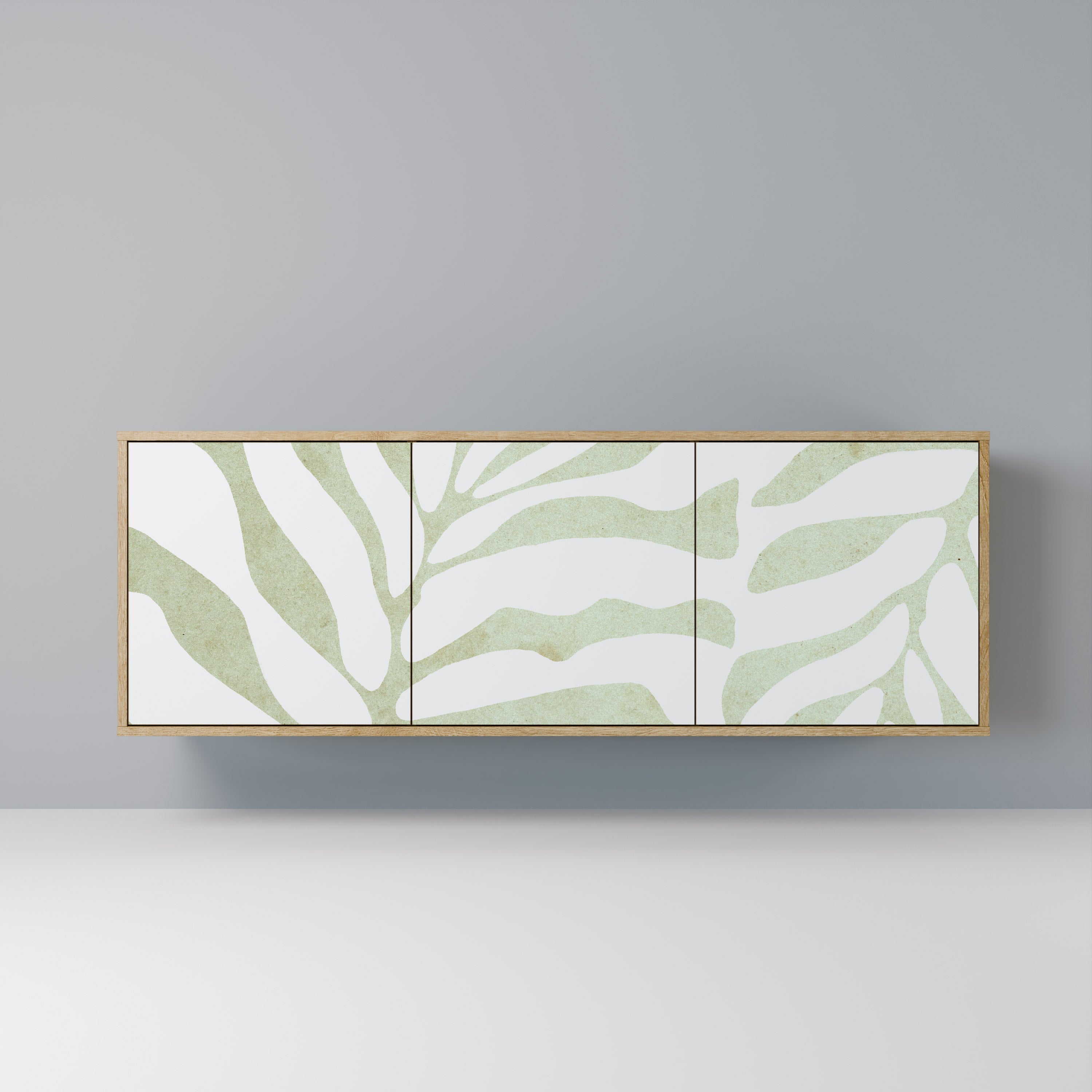 BOTANICAL SPARK Aparador de 3 Portas em Efeito Carvalho