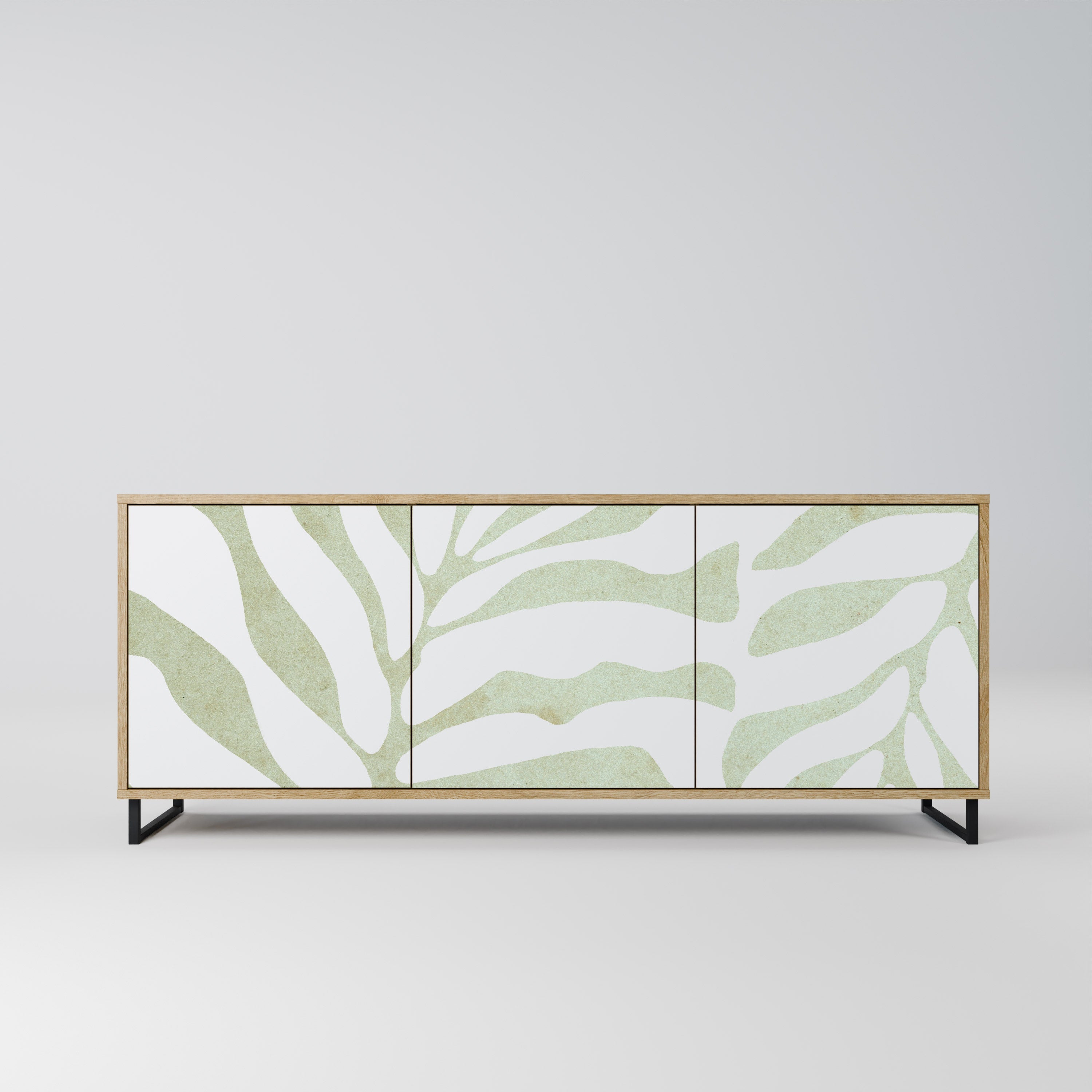 BOTANICAL SPARK Aparador de 3 Portas em Efeito Carvalho