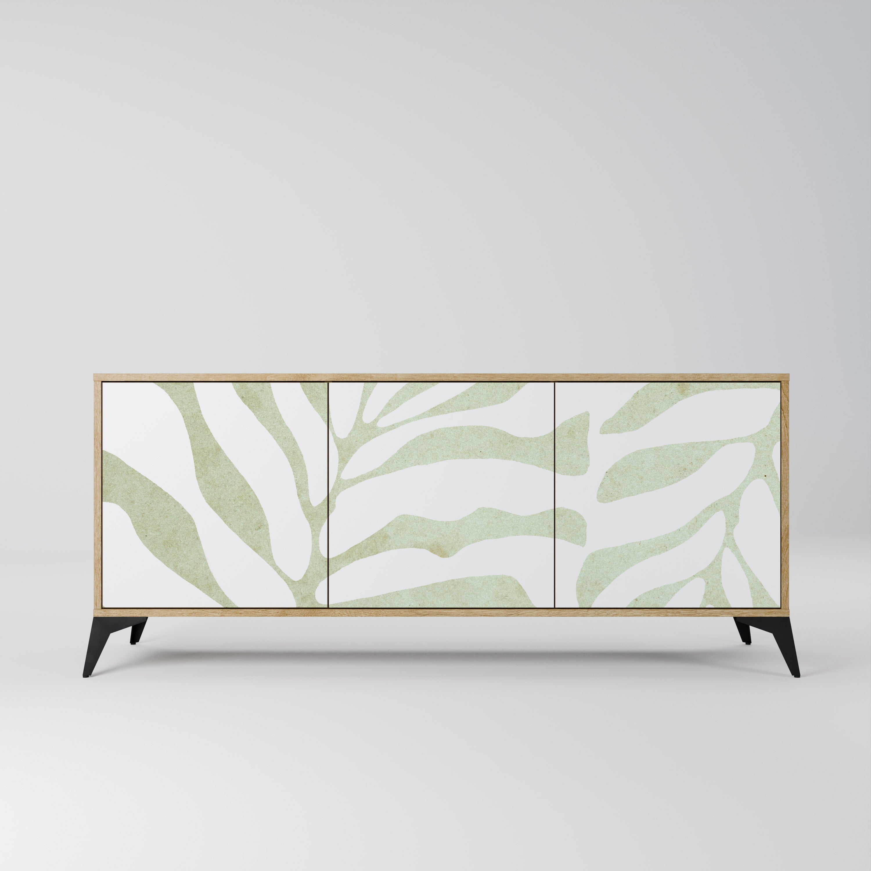 BOTANICAL SPARK Aparador de 3 Portas em Efeito Carvalho